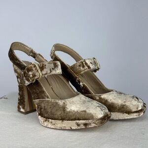 Elegant Sam Edelman Velvet Mary Jane Heels